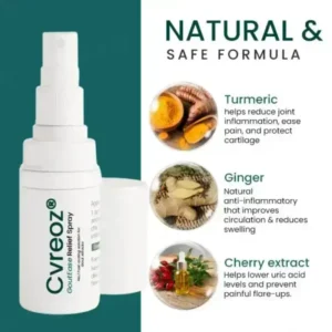Cvreoz GoutEase Relief Spray | Fast-Acting Gout Pain Relief - Image 7