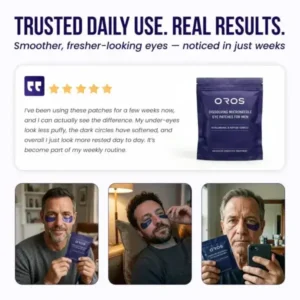 Oros Dissolving Microneedle Eye Patches for Men - Image 6